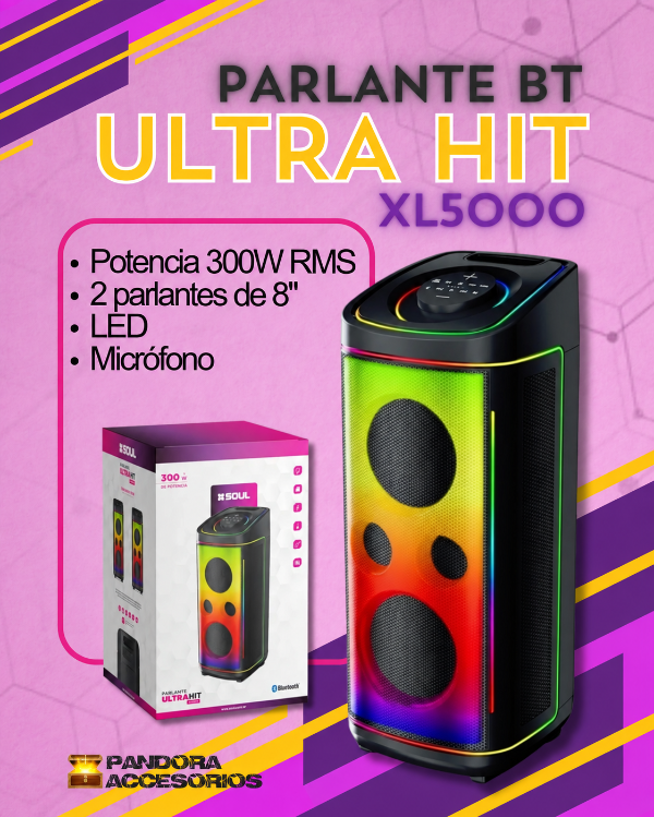 Producto - Parlante BT Ultra Hit XL5000 300W