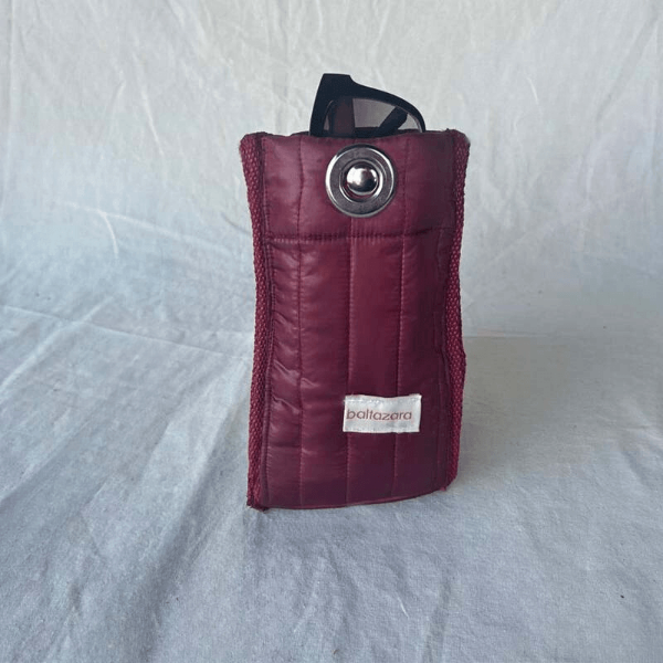 Producto - Vision Bag Bordó - Estuche para dos lentes