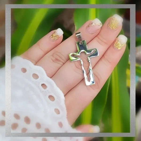 Producto - Dije cruz calada cristo