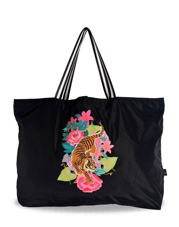 Producto - BEACH TOTE TIGRE NEGRO