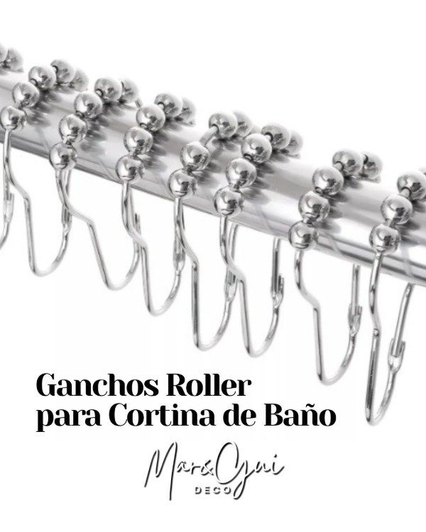 Producto - GANCHOS ROLLER PARA CORTINA DE BAÑO