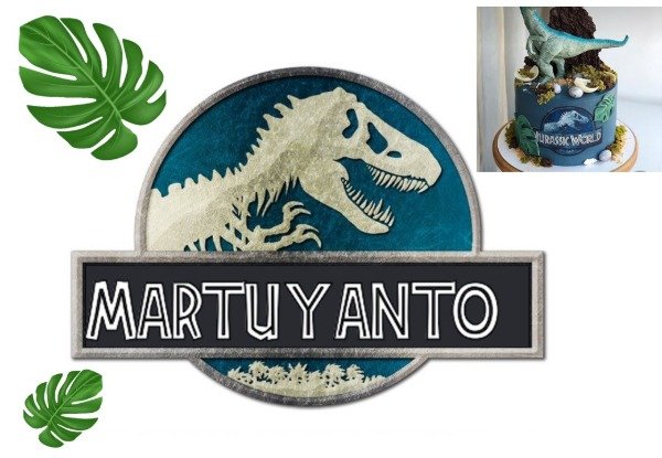 Producto - LAMINA COMESTIBLE JURASSIC CON NOMBRE