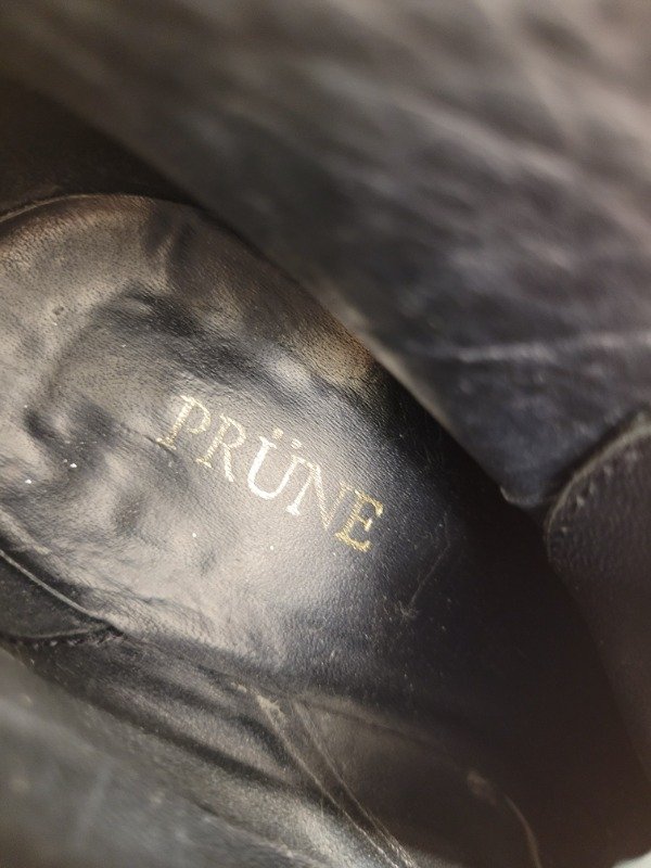 Producto - Botas PRÜNE negras gamuzadas acordonadas Talle 36 - PRECIO: 32X - 3