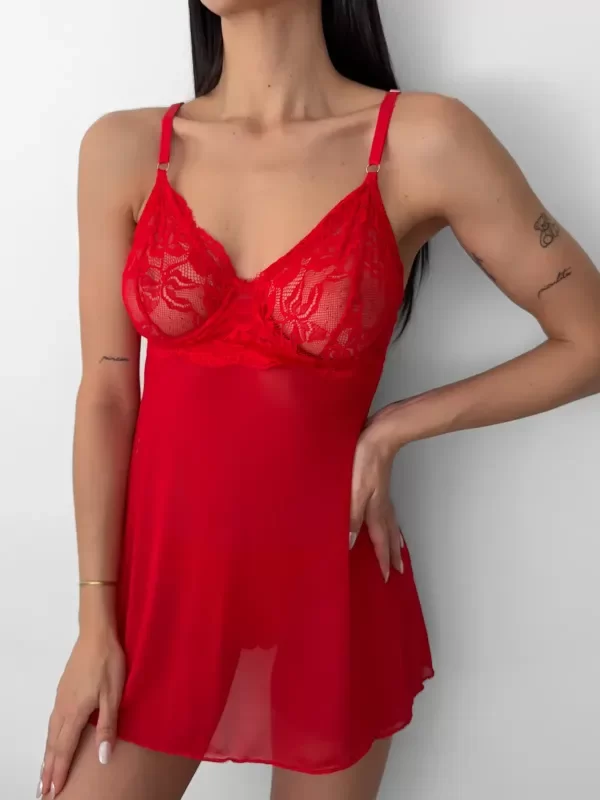 Producto - BABY DOLL C/ARCO ROJO + LESS