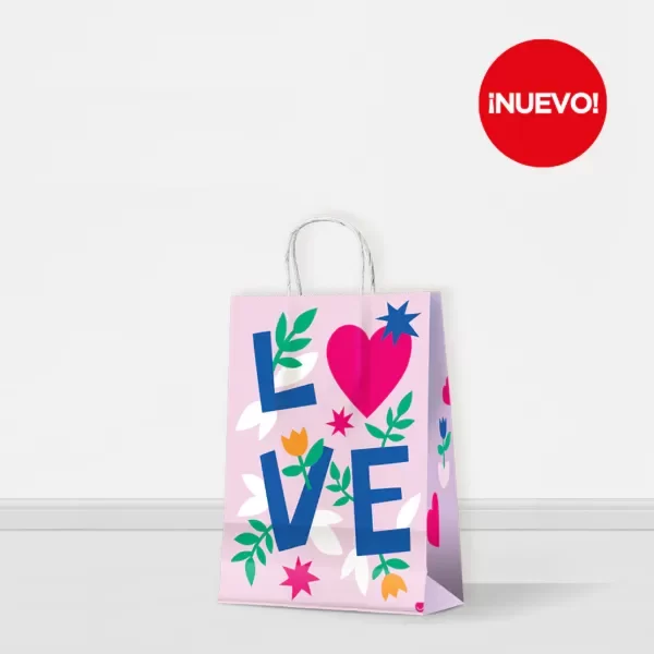 Producto - Bolsa love corazon 22x30