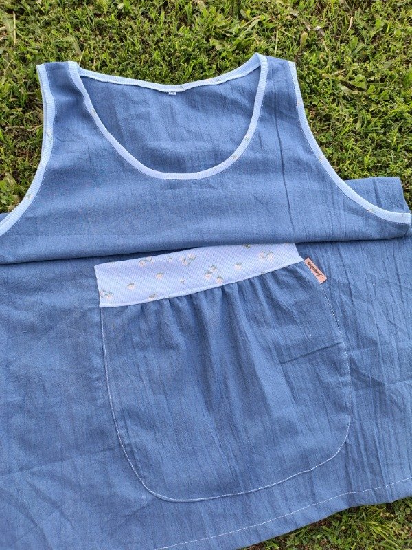 Producto - Delantal paisanito azul aereo