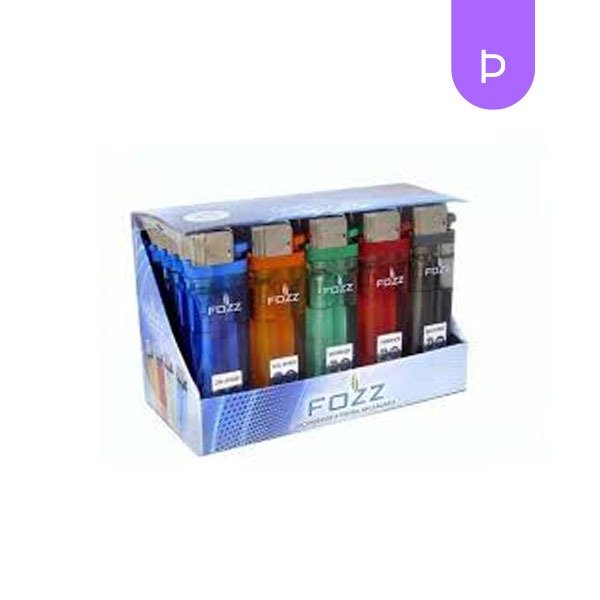 Producto - ENCENDEDOR FOZZ TRANSPARENTE RECARGABLE X25U