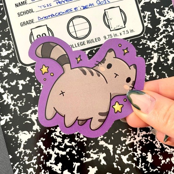 Producto - Sticker die cut OPP Michi asterisco