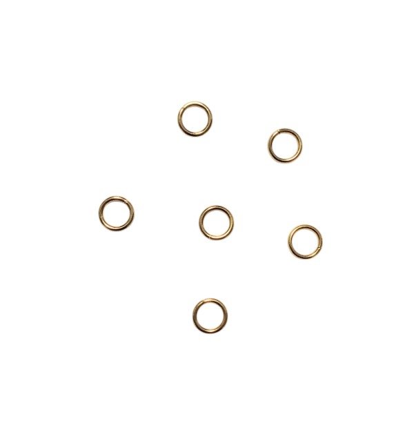 Producto - Argollas de unión de acero quirúrgico DORADO x50uni.