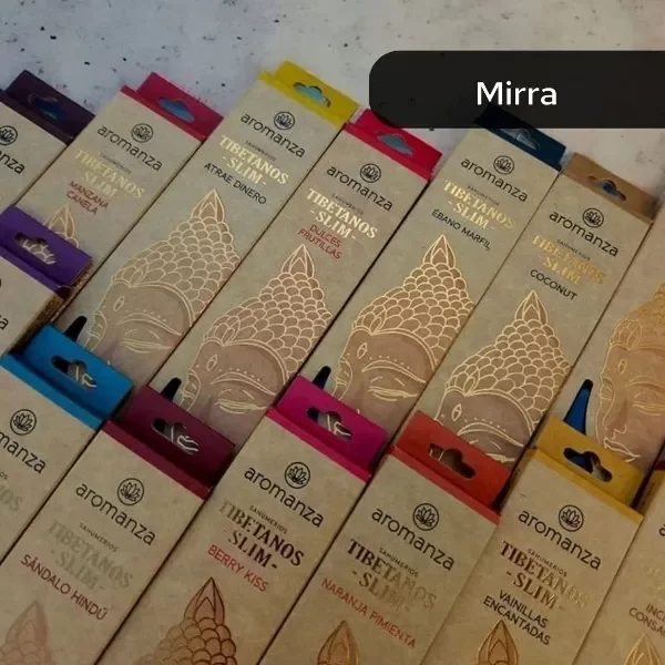 Producto - Sahumerios tibetanos slim Mirra consagrada Aromanza "Ofrenda"