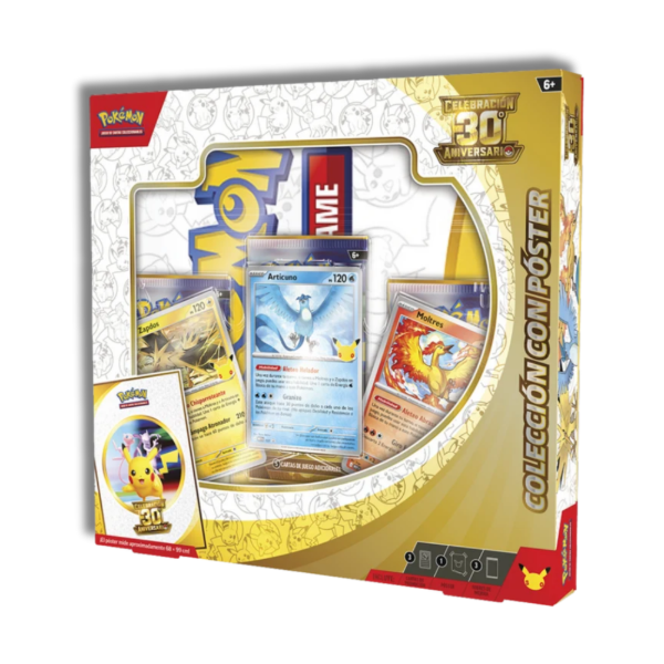 Producto - Box Celebración 30 ANIVERSARIO Pokémon TCG - Colección c/Póster - 0