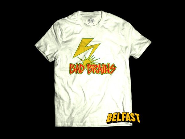 remera bad brains logo simple wh