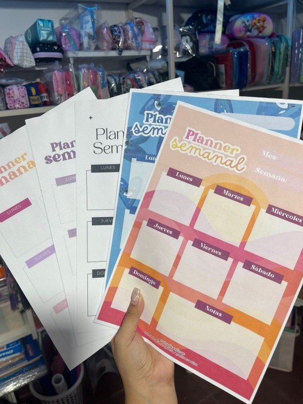 Producto - Planner semanal A4 Block x10