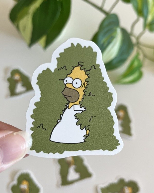 Producto - Sticker Blanco UV - Homero Arbusto