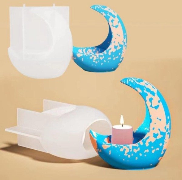Producto - Molde portavela luna