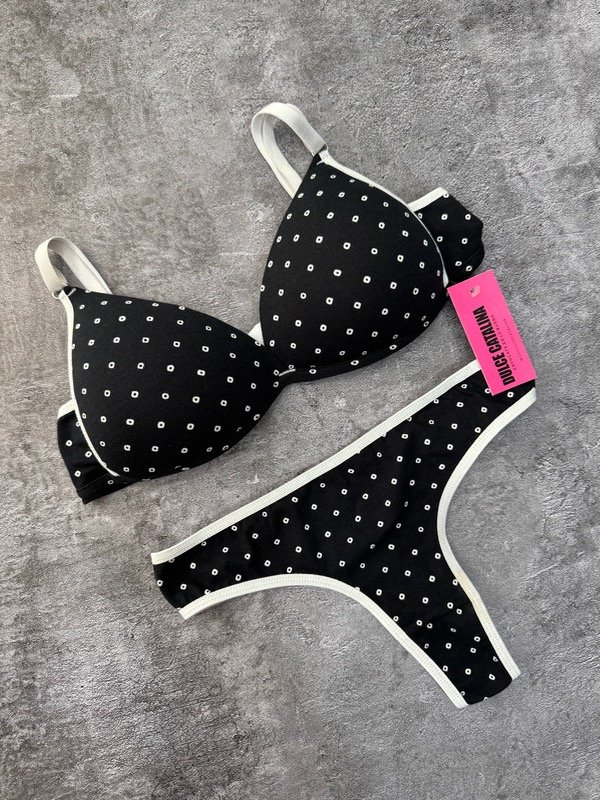 Producto - Conjunto algodón lunares blanco