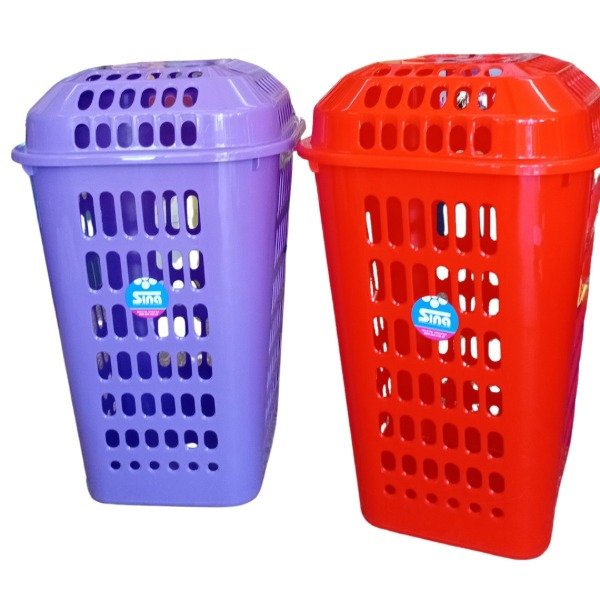 Producto - CESTO ROPA CON TAPA 60LTS REFORZADO