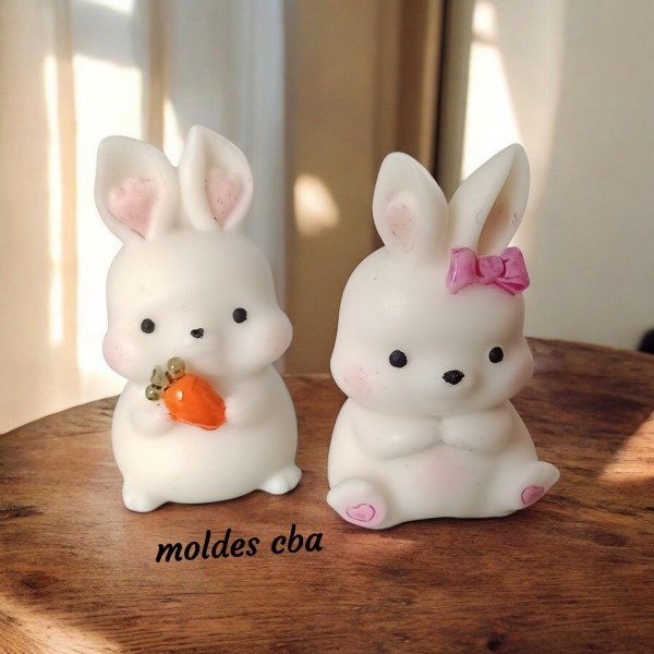Producto - Molde silicona conejita moño - 4