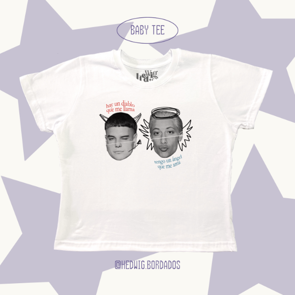 Baby Tee Diablo Ca7riel y Paco