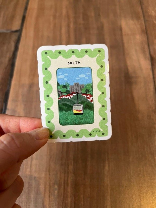 Producto - Sticker vinilo estampita SALTA