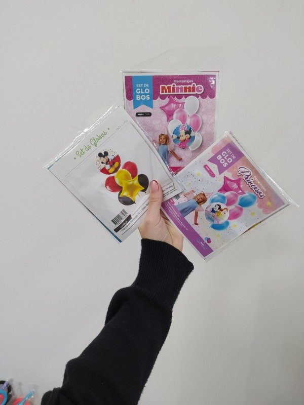 Producto - Globos personajes 7 piezas varios diseños deslizar - 3