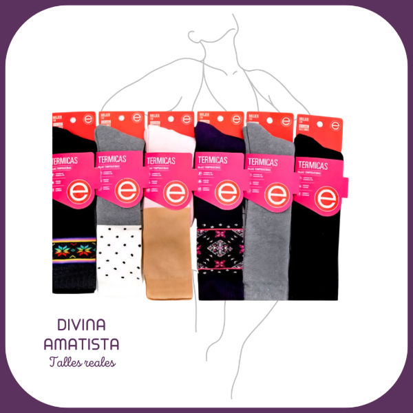 Producto - Medias térmicas 3/4 .Pack X2