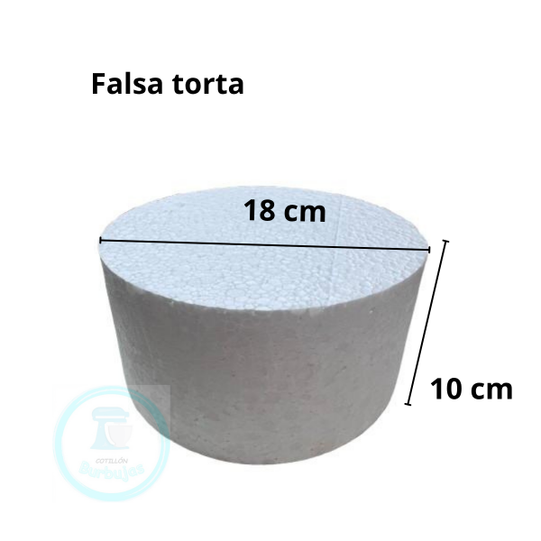Producto - Piso para Torta Falsa 18 cm - altura 10 cm -