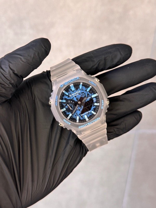 Producto - G-SHOCK TRANSPARENTE AZUL (calidad AAA)