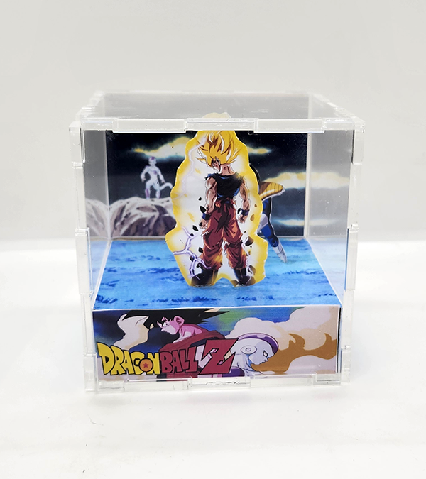 Producto - Diorama Cubo De Acrilico Dragon Ball Z Anime