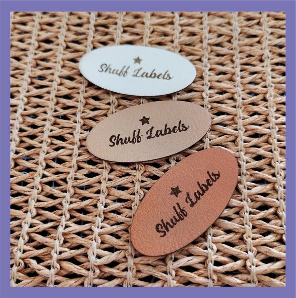 Producto - Etiquetas Cuero PU Napa - ÓVALO