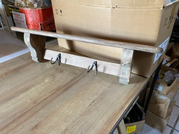 Producto - ESTANTE PERCHERO RUSTICO 80x15x20 #11435