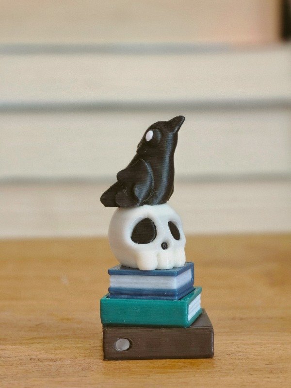 Producto - CLICKER GOTICO - LIBROS, CUERVO Y CALAVERA - 5