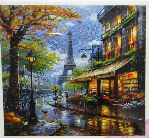 Producto - DIAMOND PAINTING 20X30 HI STONE PARIS LLUVIOSO