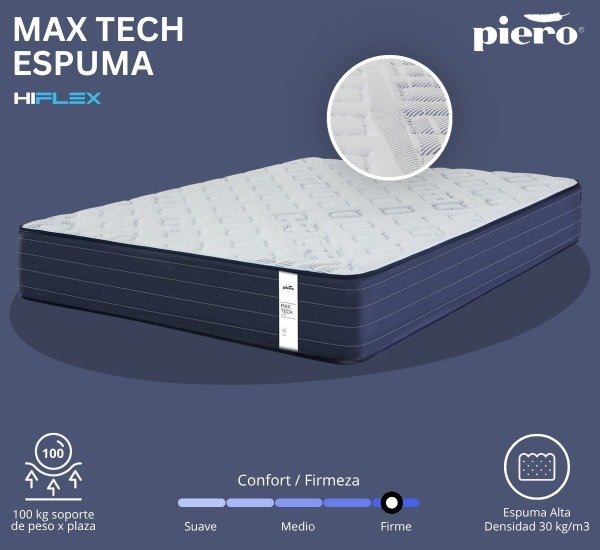 Producto - Colchón Piero Max Tech Espuma 190x140 - 10