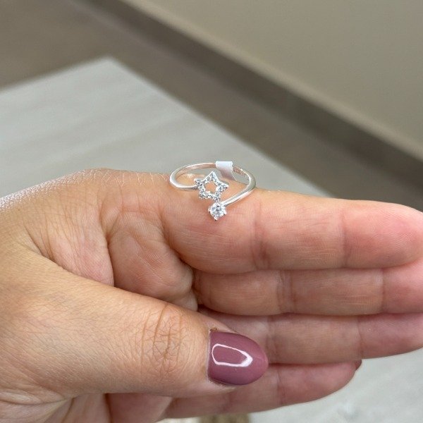 Producto - ANILLO -PLATA 925- REGULABLE STAR MICROPAVE - 0
