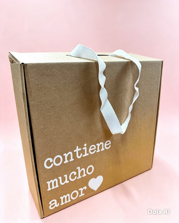 Producto - CAJA BOLSA CONTIENE AMOR -COD. CC118 medida 32x11x28