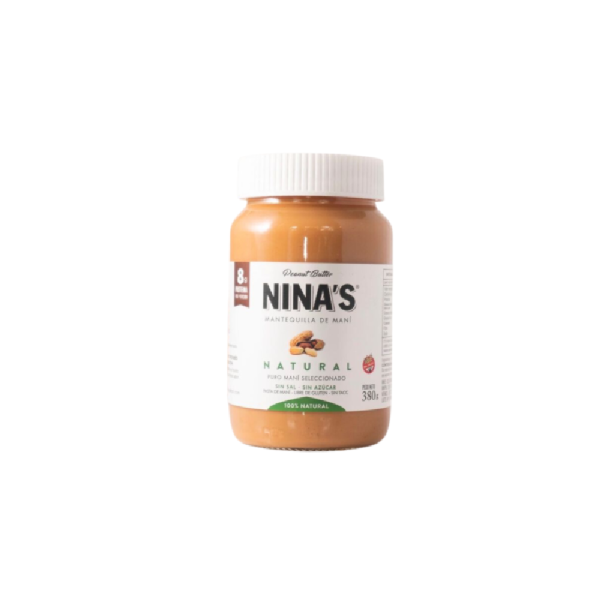 Producto - Mantequilla de maní natural 380 gr. Nina's