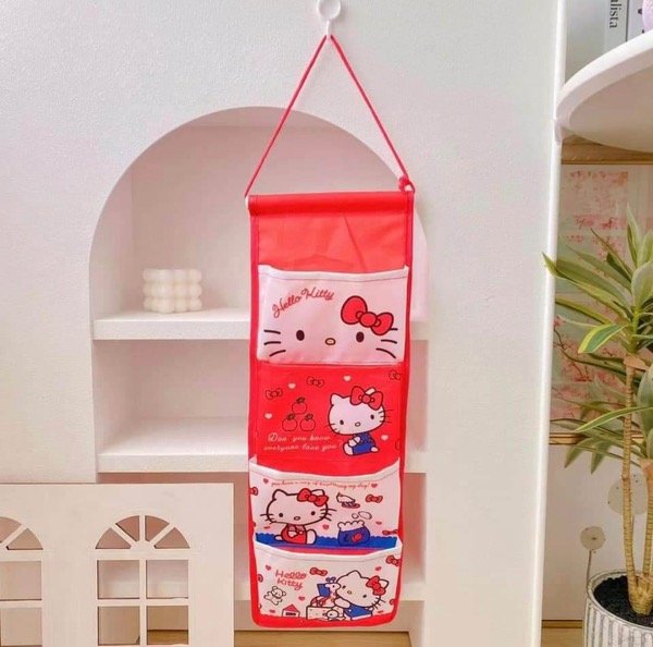 Producto - Organizador vertical Hello Kitty 4 bolsillos
