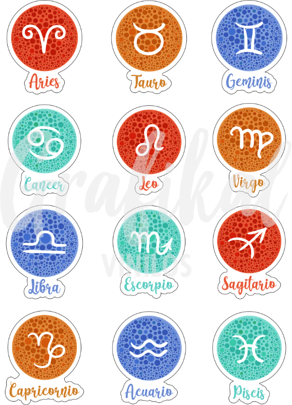 Producto - Vinilos de corte Zodiaco colores 047 15x20