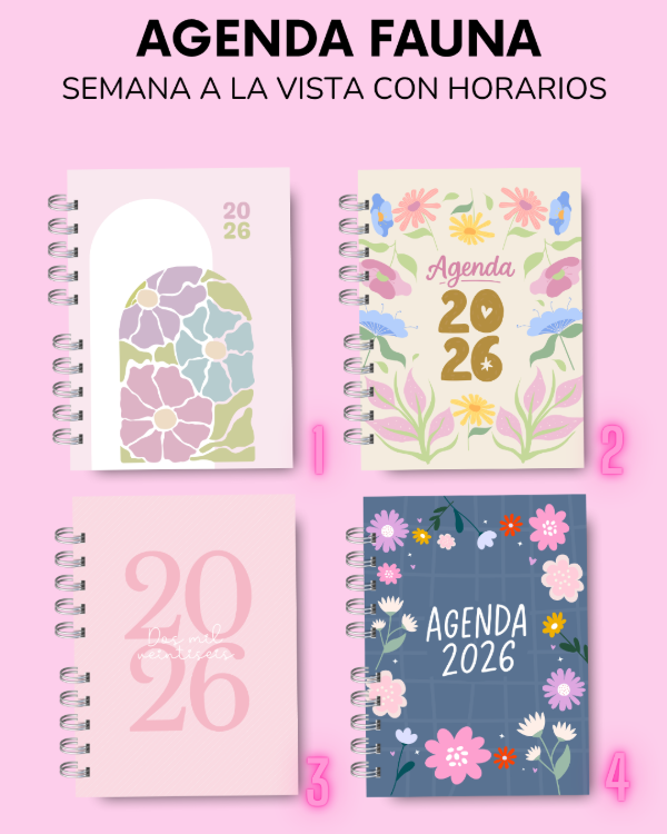 Producto - AGENDA FAUNA - semana a la vista con horarios - 1