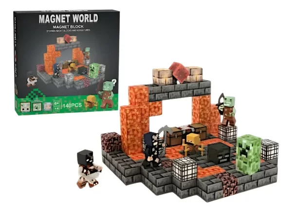 Producto - Cubos Magnéticos Minecraft - 140 PCS