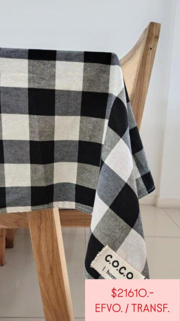 Producto - MANTEL DE MESA - CUADROS