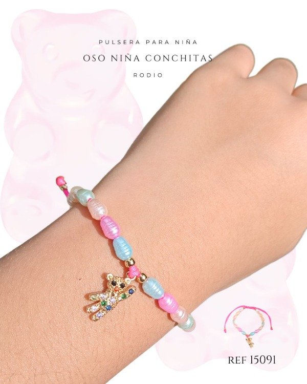 Producto - PULSERA NIÑA OSITO REF 15091