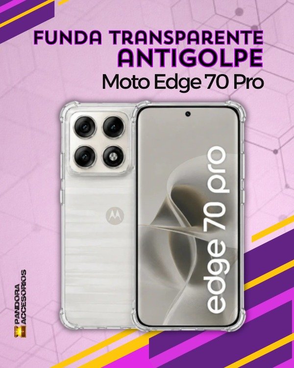 Producto - Funda Transparente Anti-Shock Moto Edge 70 Pro