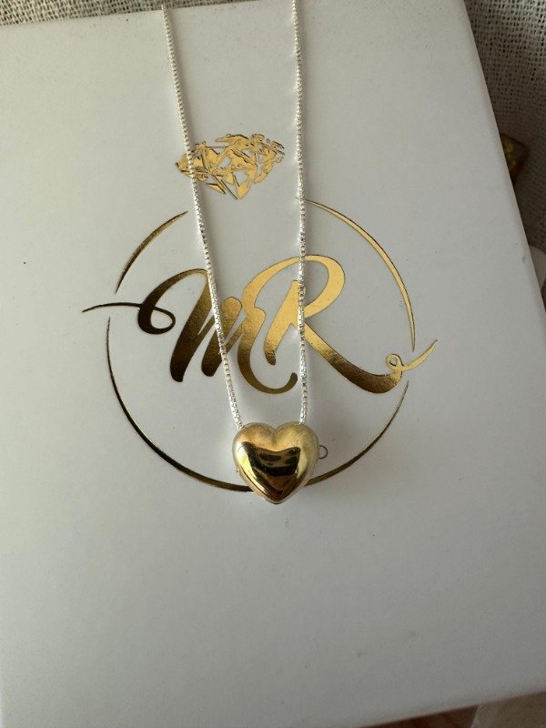 Producto - Conjunto corazón Plata y oro