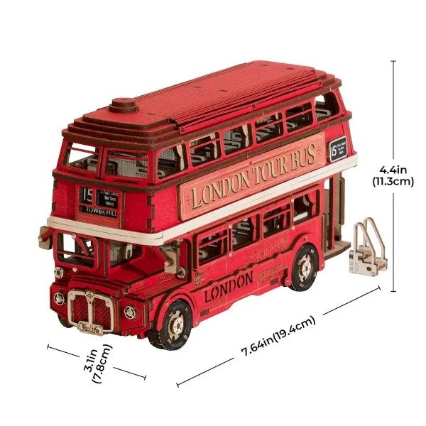 Producto - Robotime Rolife Colectivo Turístico de Londres (London Tour Bus) TGM02 - 5