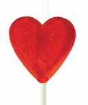 Producto - CORAZON ROJO COLADO BLISTER X 10 UNIDADES