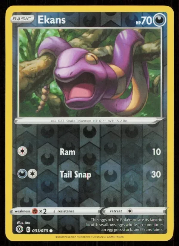 Producto - Ekans #033/073 Reverse Holo 2020 Pokemon Champion's Path
