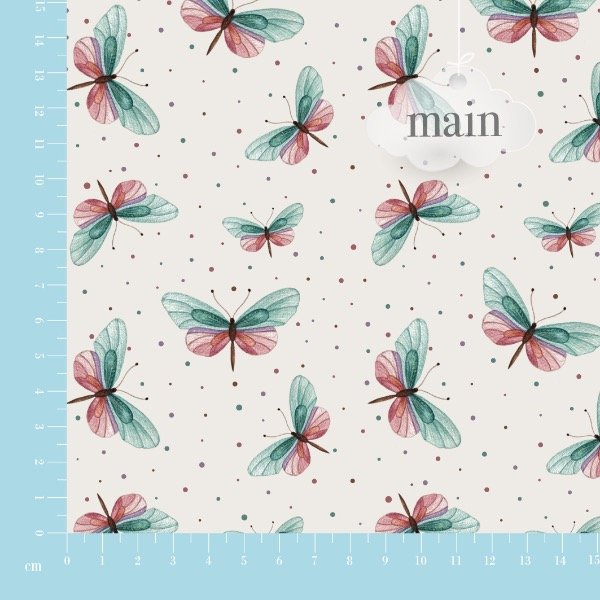 Producto - Gabardina Acrílica Libélulas Natural