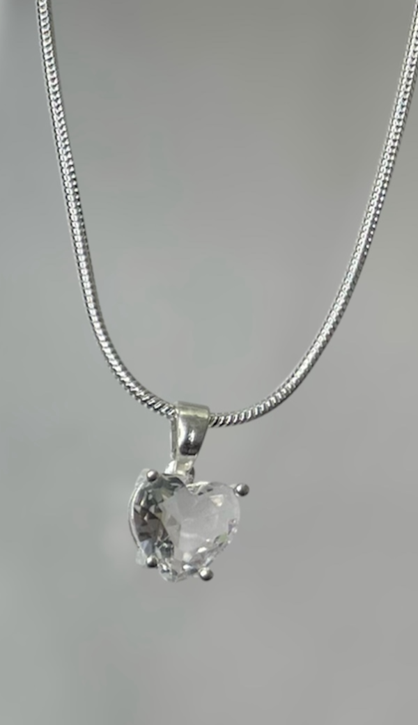 Producto - Laminado dije corazón cristal